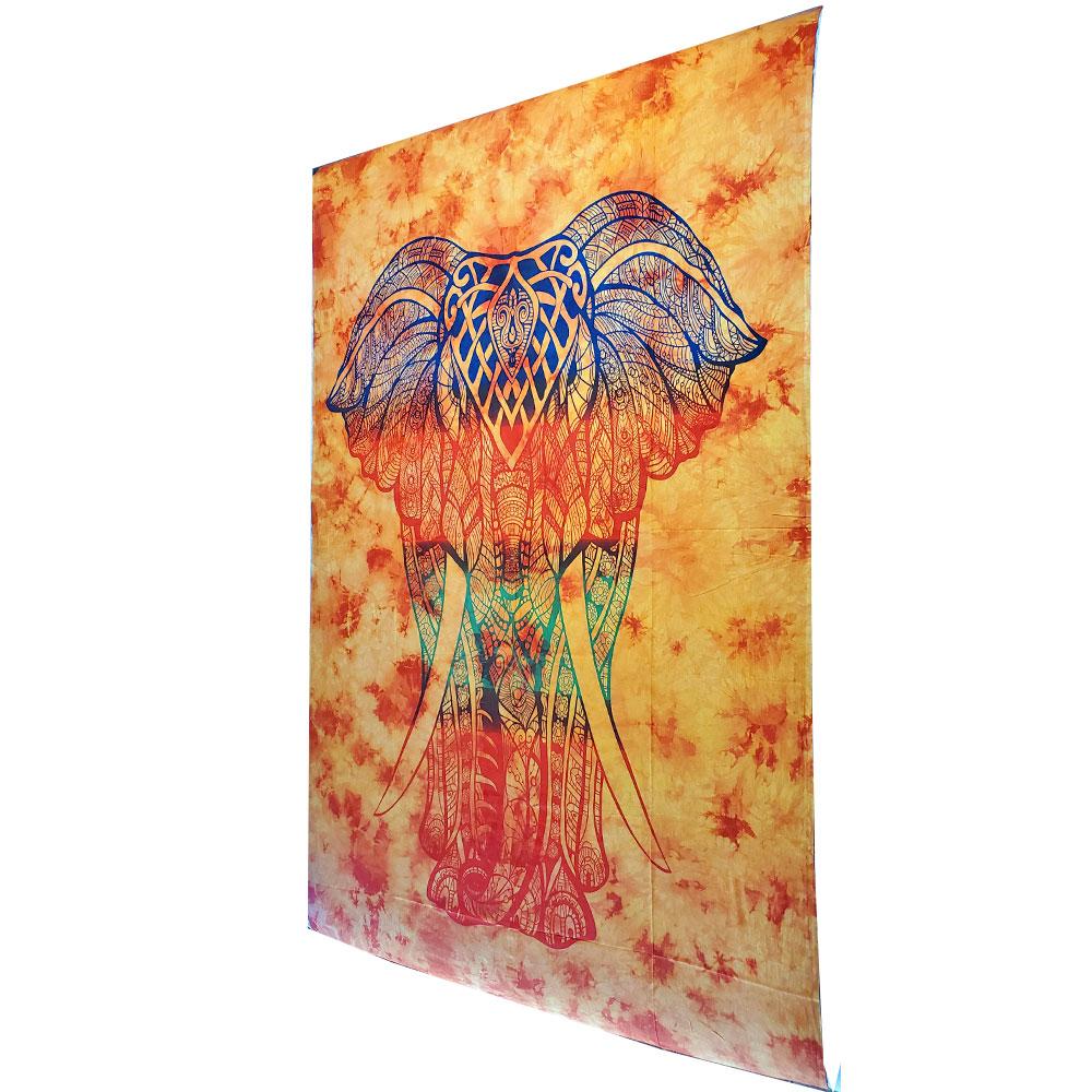 Colorful Bohemian Elephant Tapestry