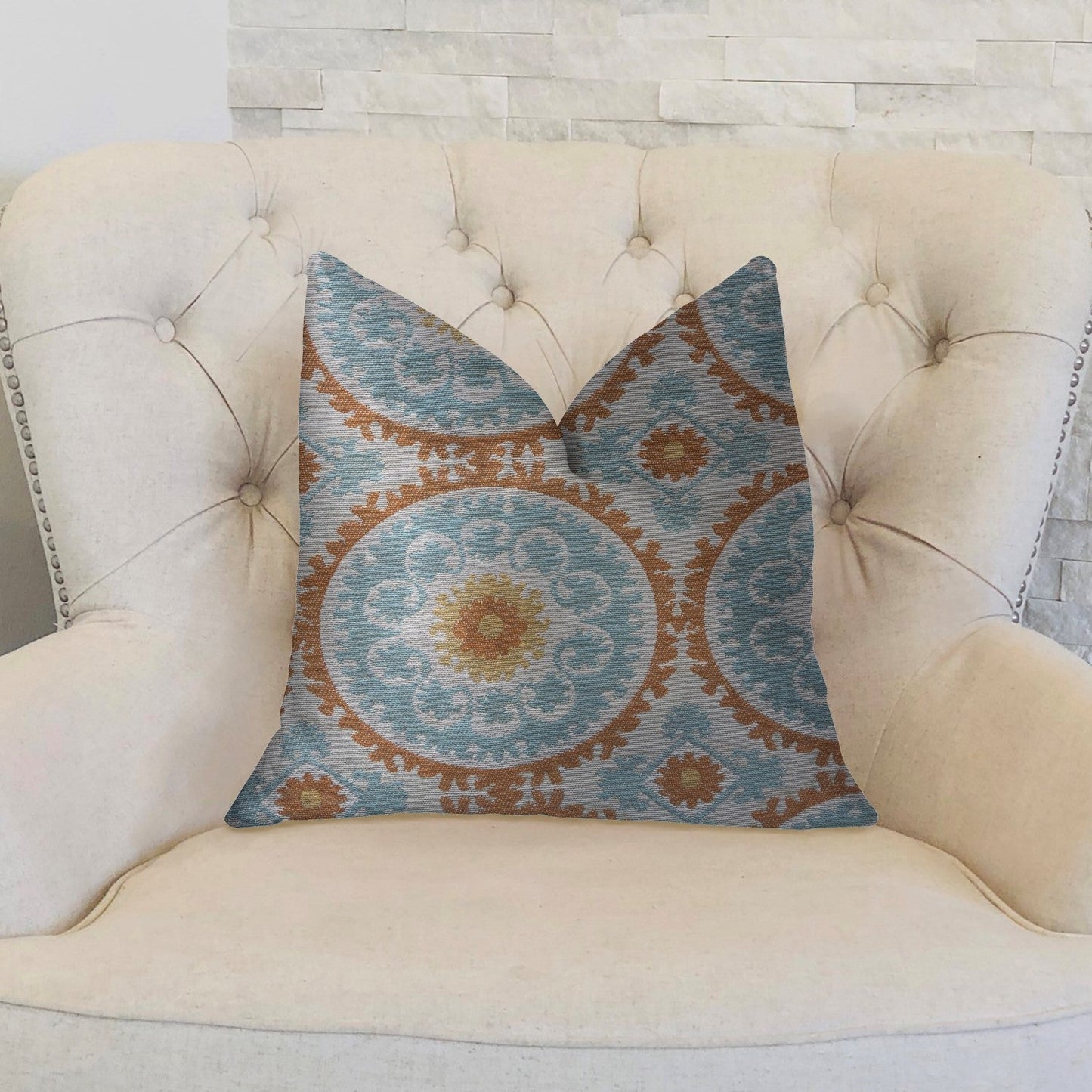 Sunset Cottage Luxury Boho Throw Pillow