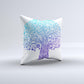 Gradiated Tree of Life Throw Pillow