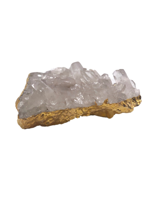 Quartz Cluster Candle Holder for Bohemian Style