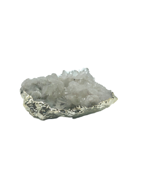 Quartz Cluster Candle Holder for Bohemian Style