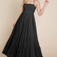 Smocked Flowy Boho Pleated Backless Maxi Dress – Effortless Elegance with a Free Spirit