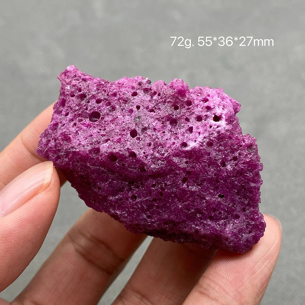 100% Natural Fluorescent Ruby Rough Mineral Stones