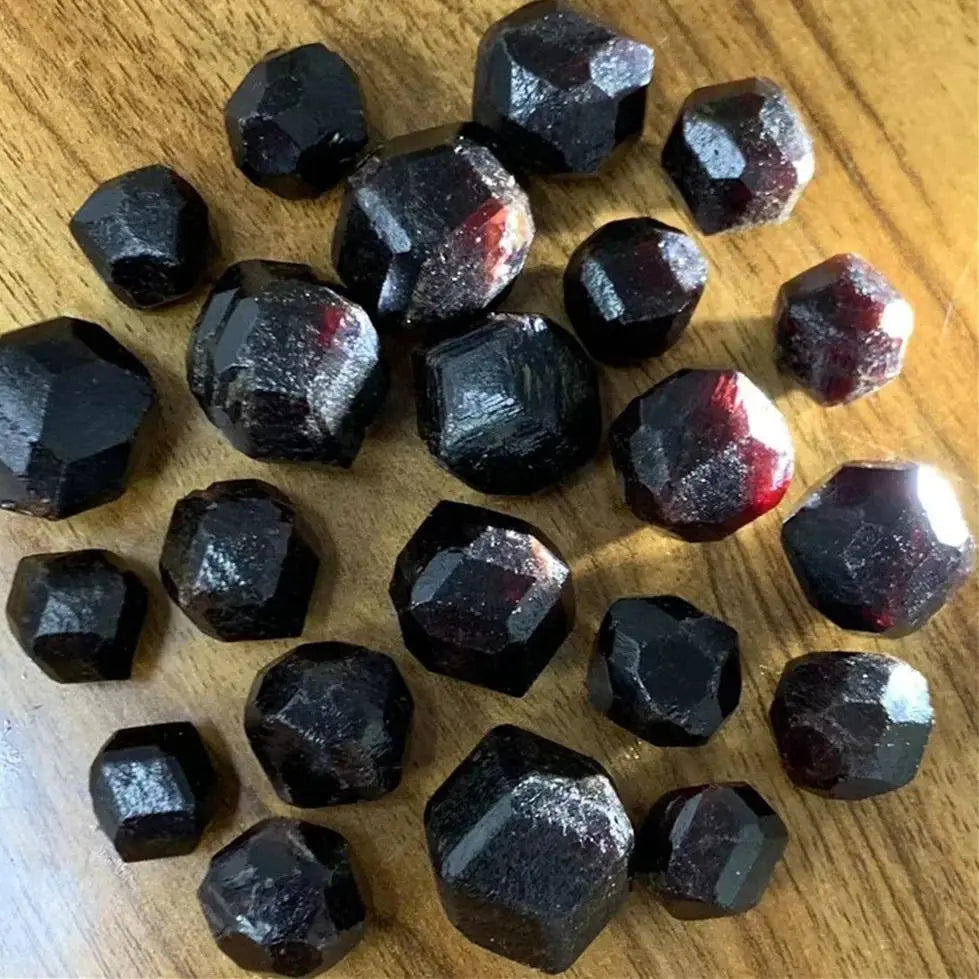 Natural Red Garnet Crystal – Raw Gemstone Mineral