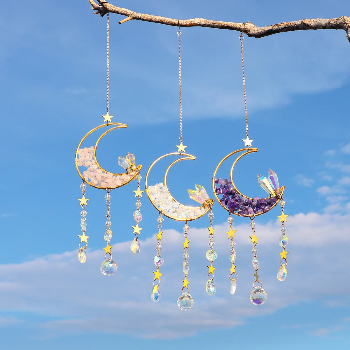 Crystal Moon Suncatcher