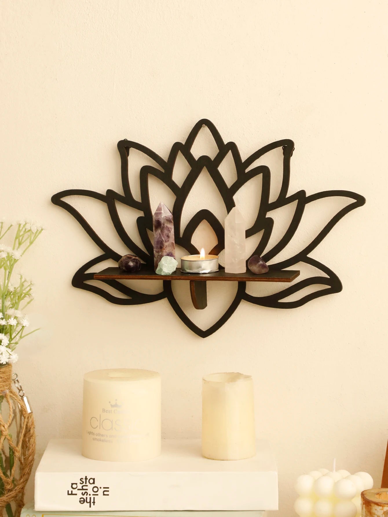 Lotus Crystal Shelf Display