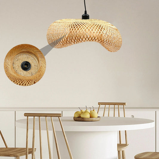 Handwoven Bamboo Wicker Pendant Lamp