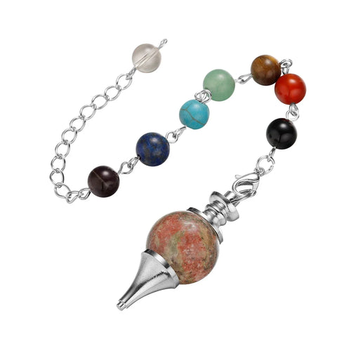 Healing Chakra Crystal Ball Pendulum