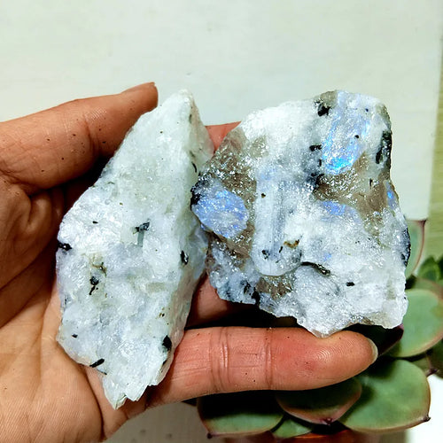 Moonstone Labradorite Crude Raw Ore Marker Stone