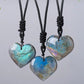 Labradorite Heart Shaped Pendant