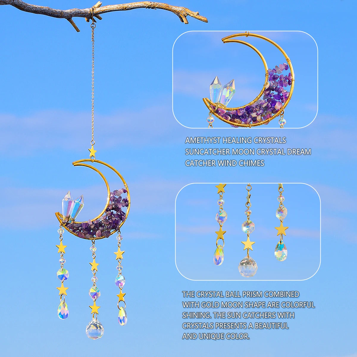 Crystal Moon Suncatcher