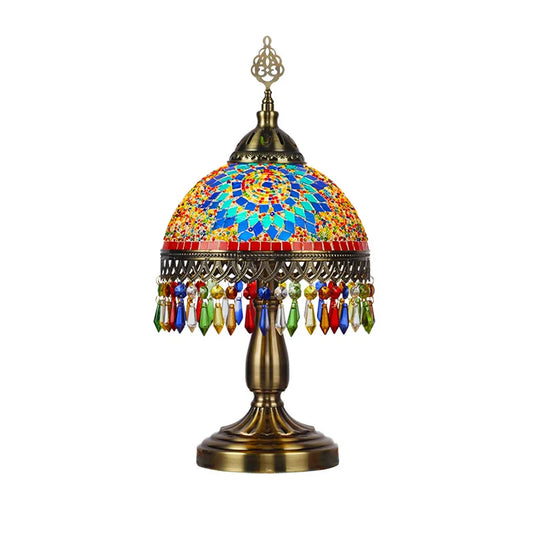 Vintage Handmade Mosaic Table Lamp