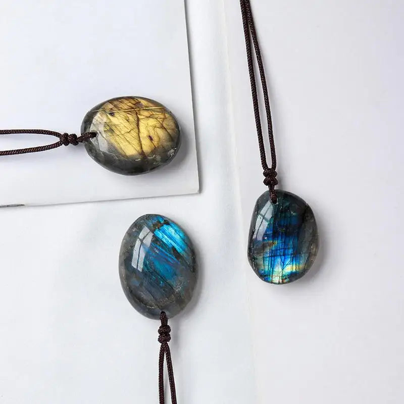 Labradorite Heart Shaped Pendant