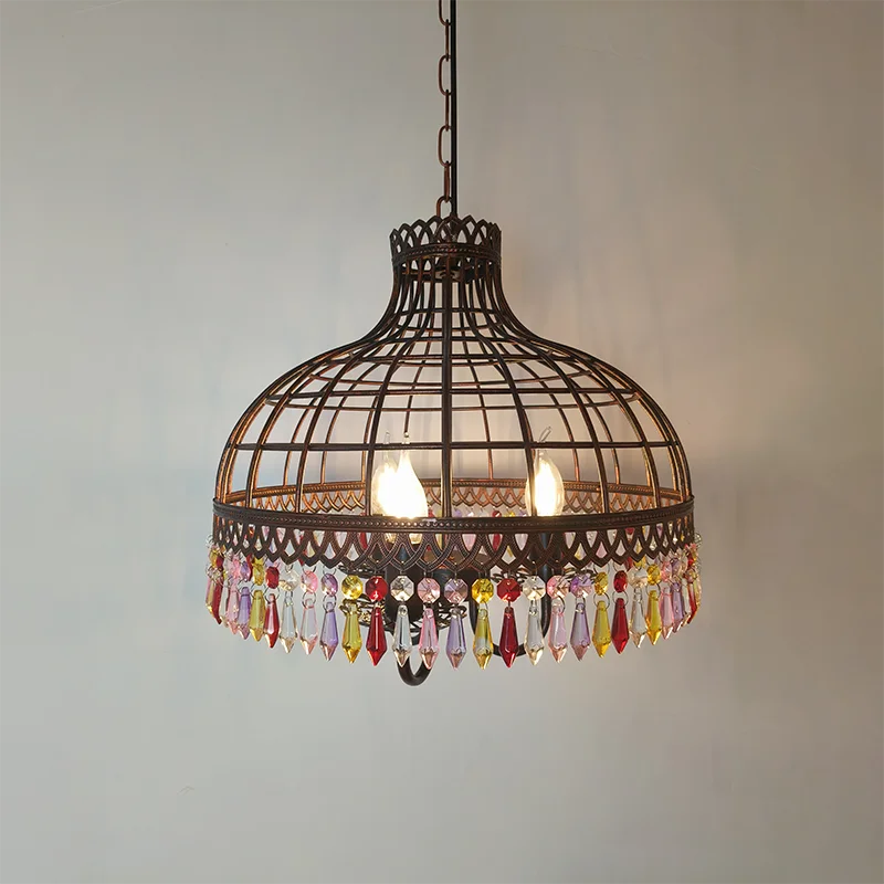 Bohemian Retro Colored Chandelier