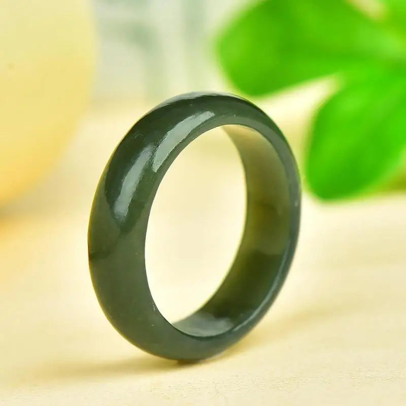 Natural Green Jade Ring