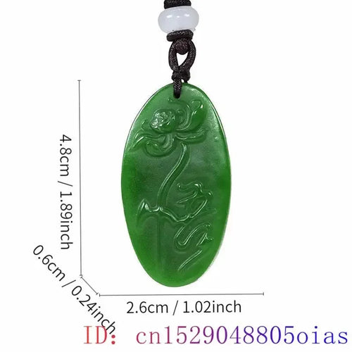 Green Natural Jade and Jasper Pendants