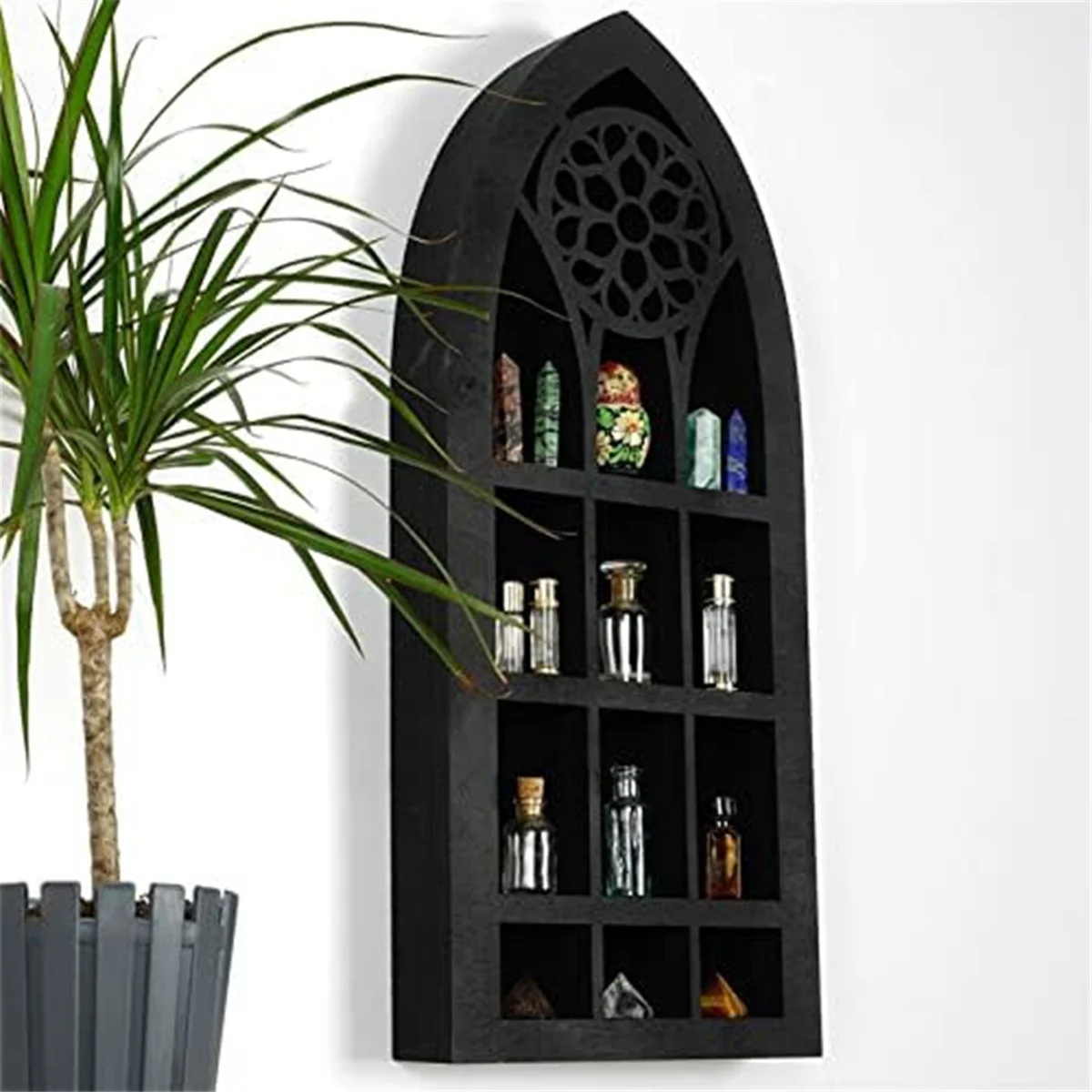 Wall Mounted Old Church Window Floating Shelf