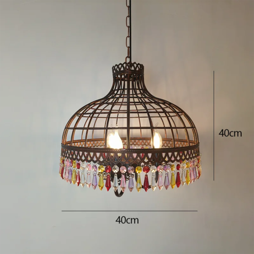 Bohemian Retro Colored Chandelier