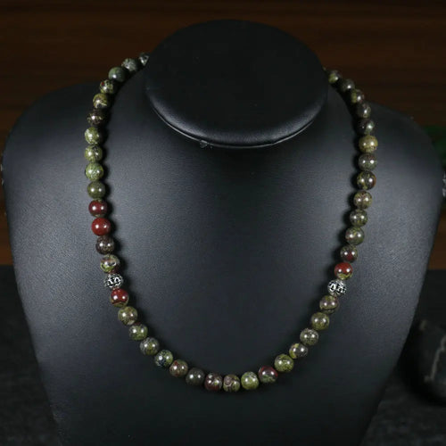 Natural Stone Beads Rosary Necklace