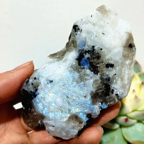 Moonstone Labradorite Crude Raw Ore Marker Stone