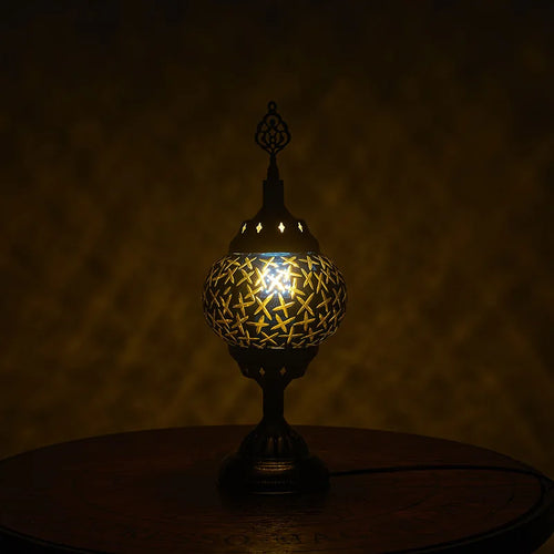 Vintage Handmade Mosaic Lamp