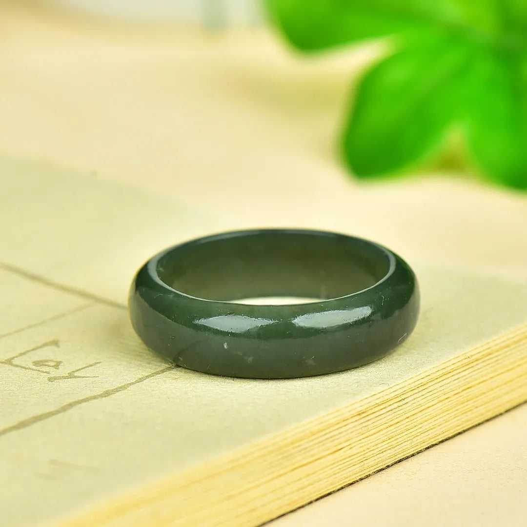 Natural Green Jade Ring