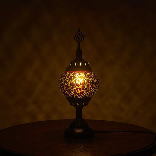 Vintage Handmade Mosaic Lamp