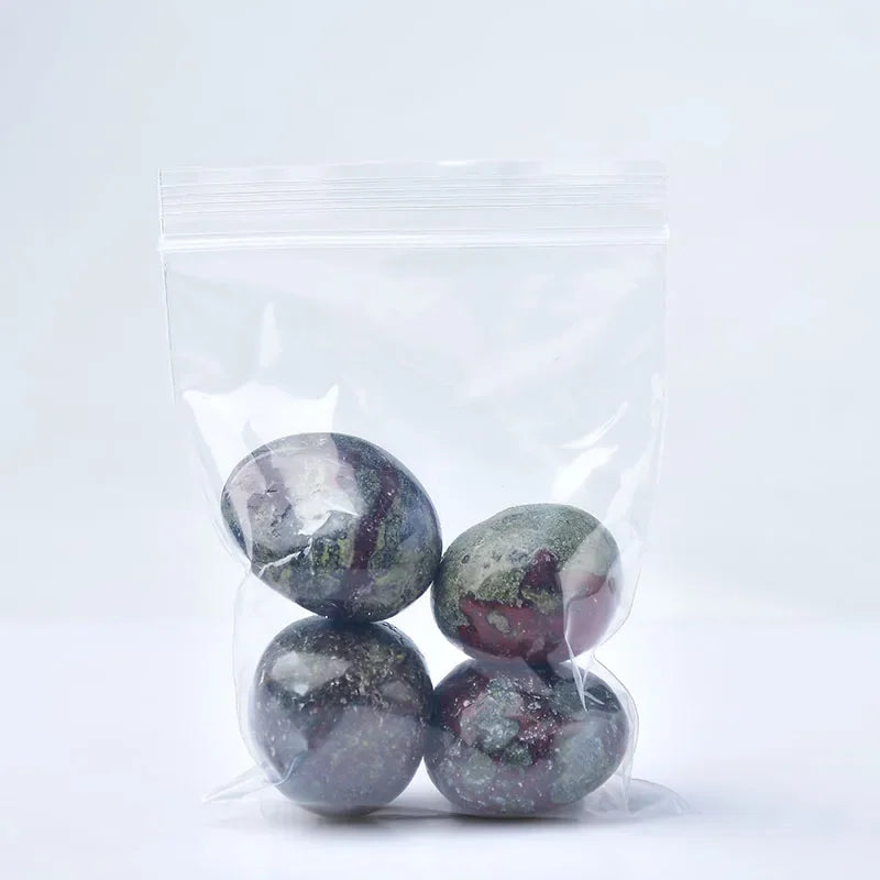 Natural Irregular Dragon Bloodstone Tumbled Stones