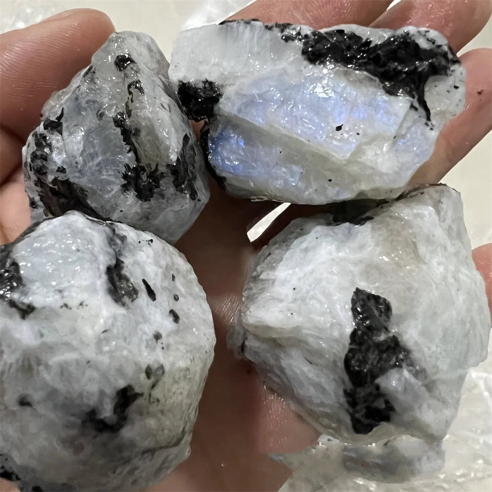 Raw Natural Crystal Moonstone Specimens