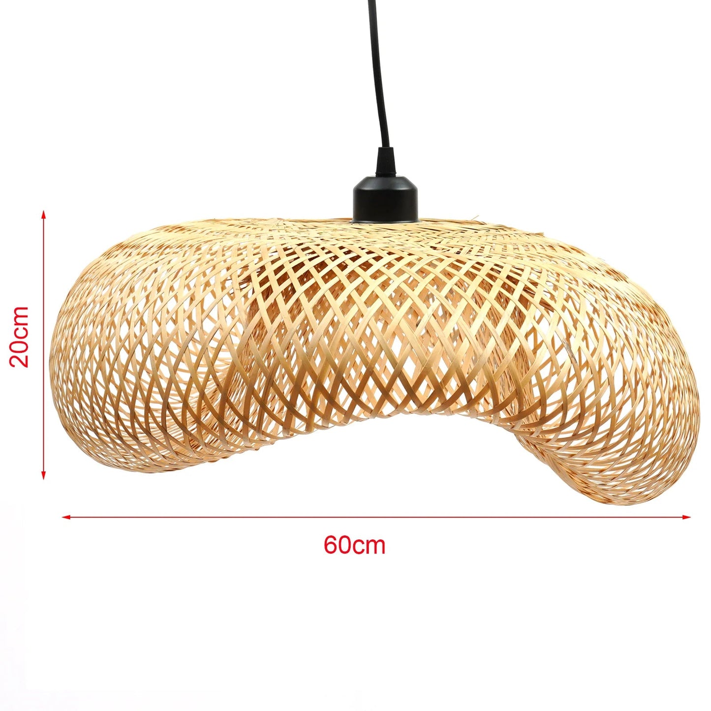 Handwoven Bamboo Wicker Pendant Lamp