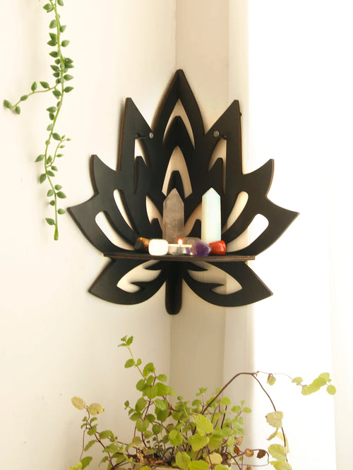 Lotus Flower Corner Shelf