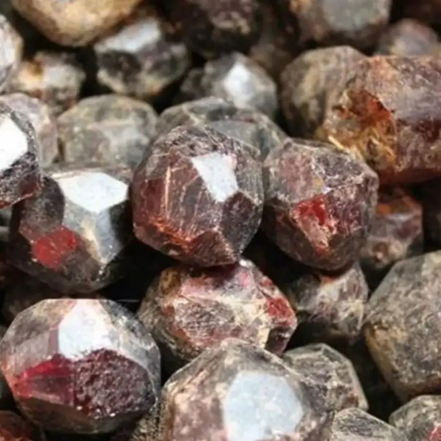 Natural Red Garnet Crystal – Raw Gemstone Mineral