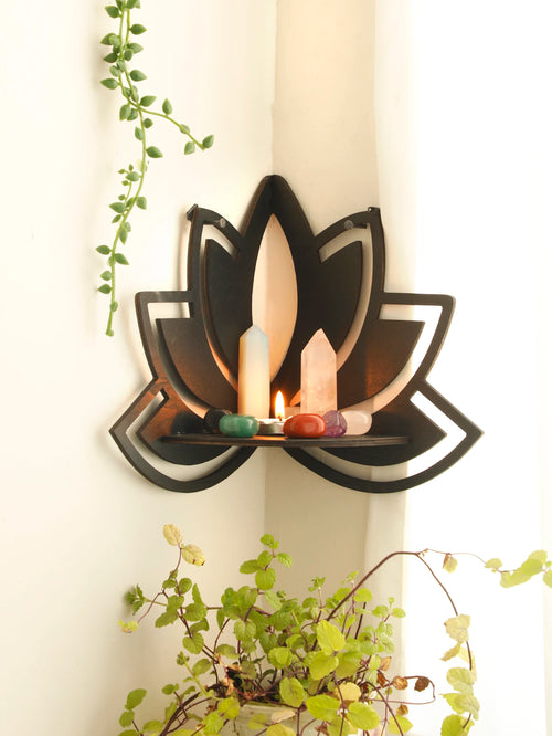 Lotus Flower Corner Shelf