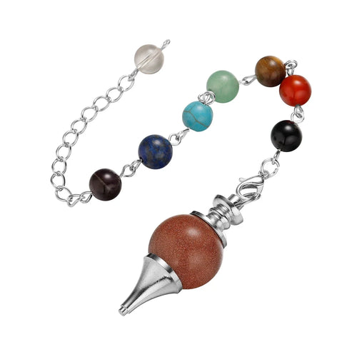 Healing Chakra Crystal Ball Pendulum