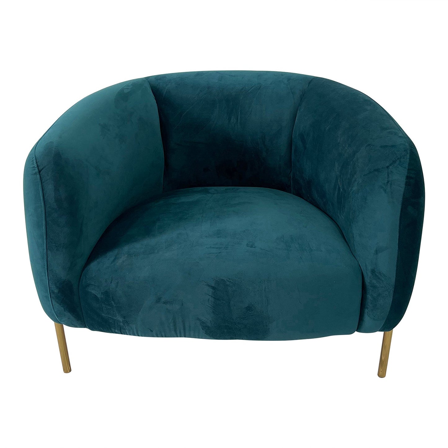 Bohemian Navy Teal and Gold Sofa Chair