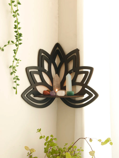 Lotus Flower Corner Shelf