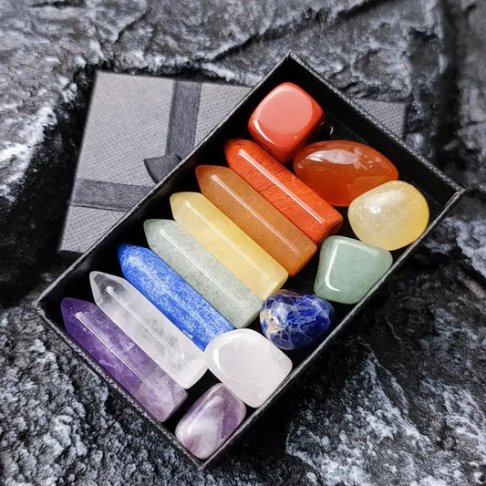 Seven Chakra Energy Stone Combination Set