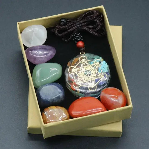 Seven Chakra Energy Stone Combination Set