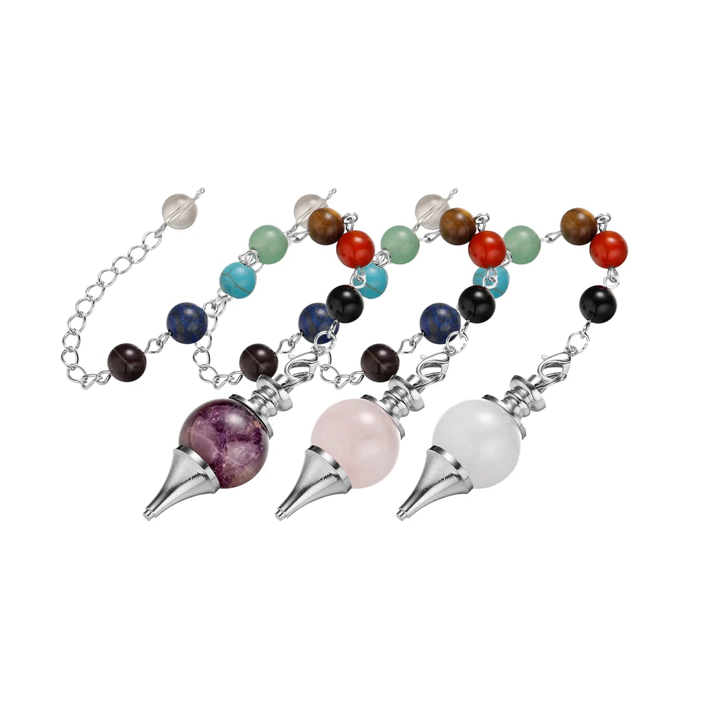 Healing Chakra Crystal Ball Pendulum