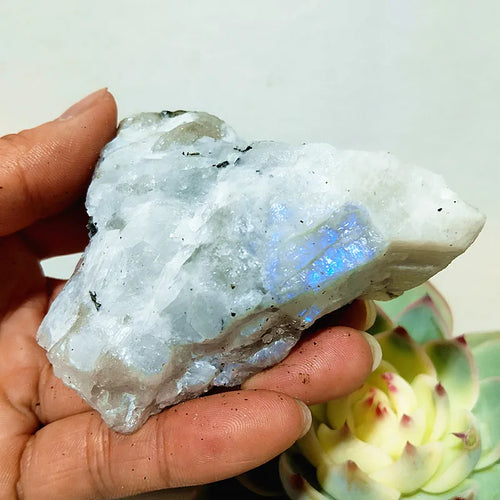 Moonstone Labradorite Crude Raw Ore Marker Stone