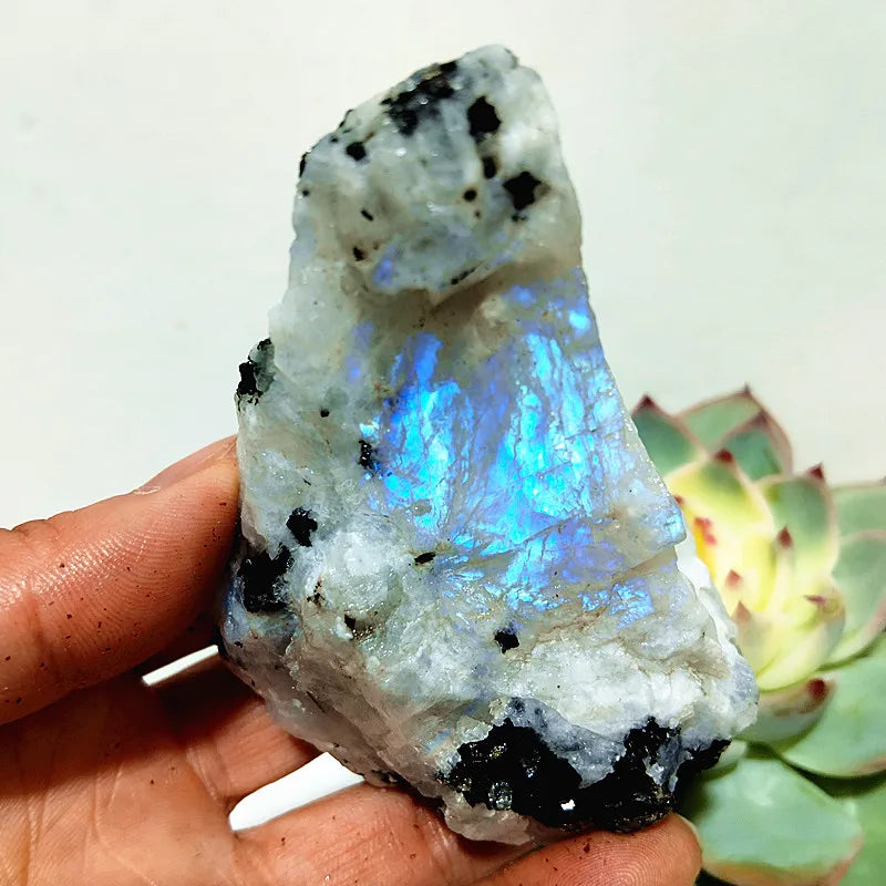 Moonstone Labradorite Crude Raw Ore Marker Stone