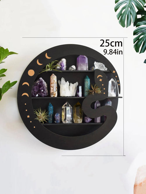 Half Moon Butterfly Crystal Display Shelf