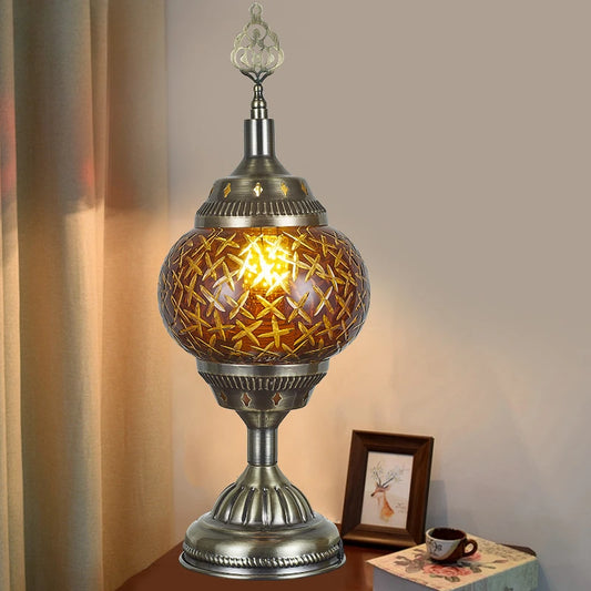 Vintage Handmade Mosaic Lamp