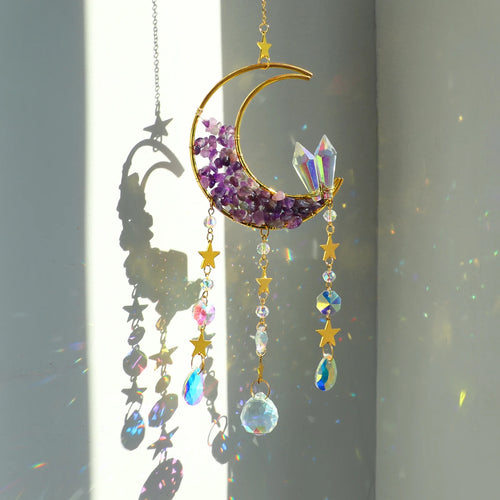 Crystal Moon Suncatcher