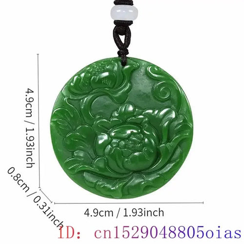 Green Natural Jade and Jasper Pendants