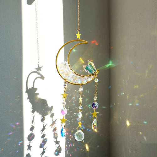 Crystal Moon Suncatcher