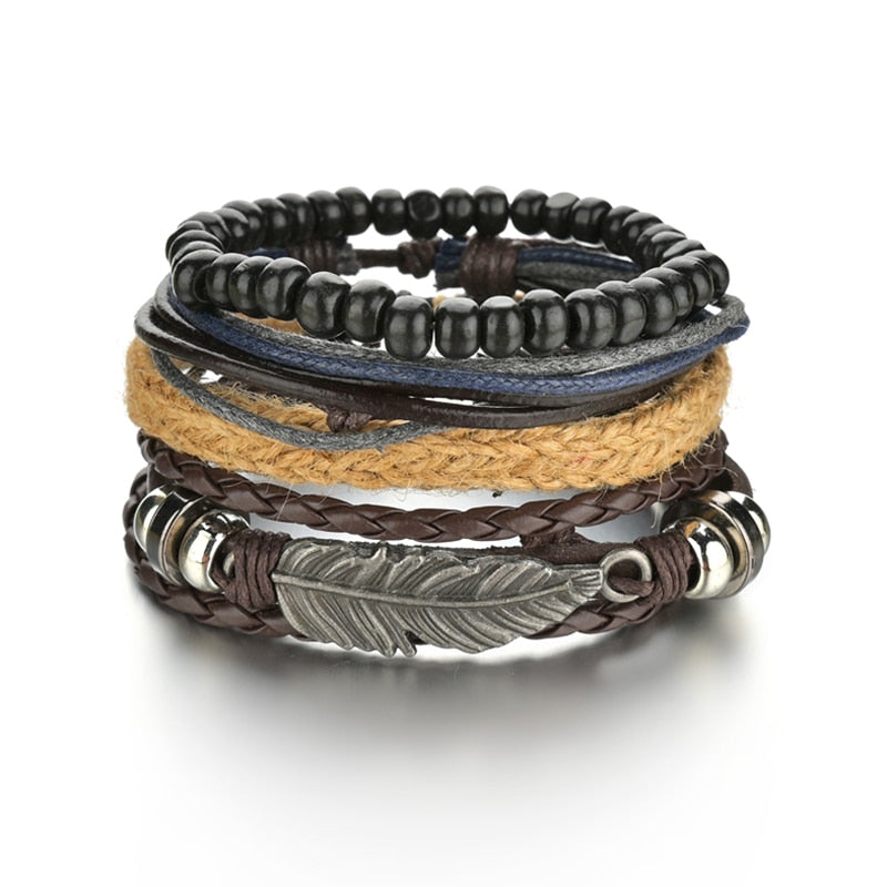 Men’s Multilayered Bohemian Bracelet