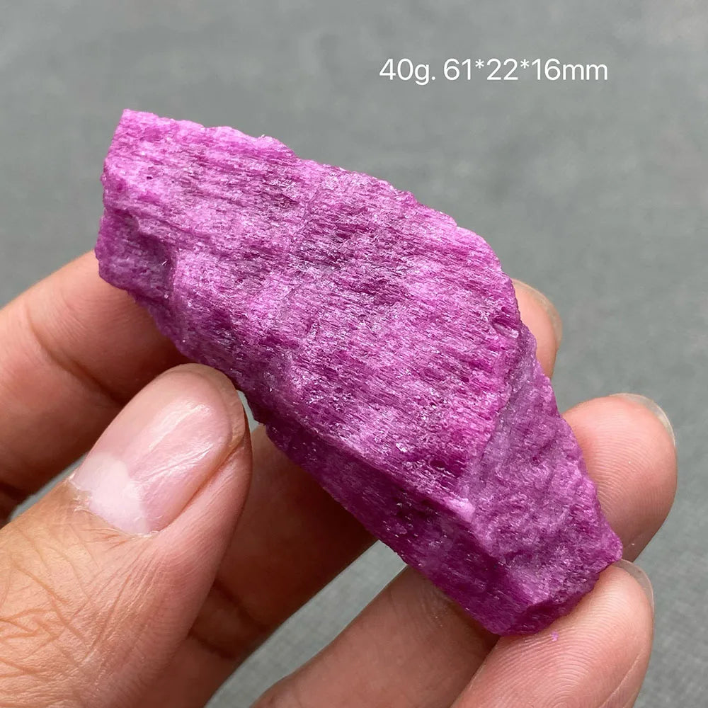 100% Natural Fluorescent Ruby Rough Mineral Stones