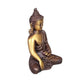 Sitting Buddha in Meditation Pose - Two-Tone Brass Statue