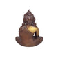 Sitting Buddha in Meditation Pose - Two-Tone Brass Statue